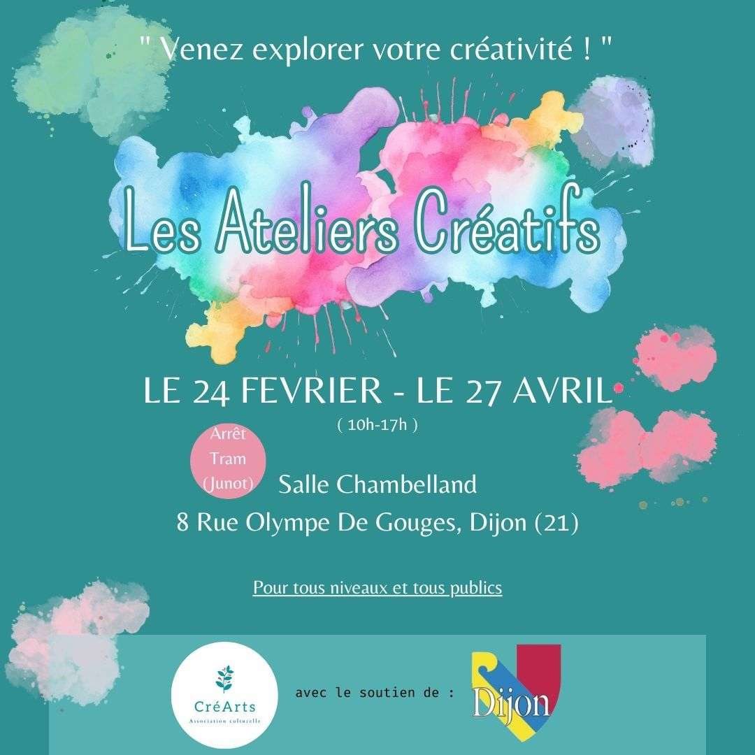 Journée d’ateliers créatifs avec l’association CréArts à Dijon: les créations J&S ETHNIK à l’honneur le 24 Février