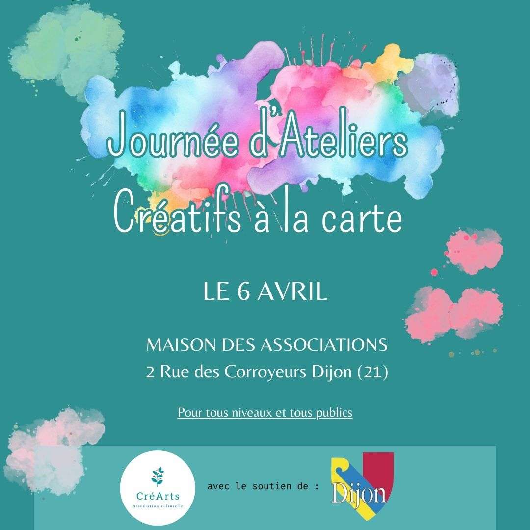 Journée d’ateliers créatifs à la carte avec l’association CréArts à Dijon: le wax s’invite dans votre décoration J&S ETHNIK à l’honneur le 6 avril