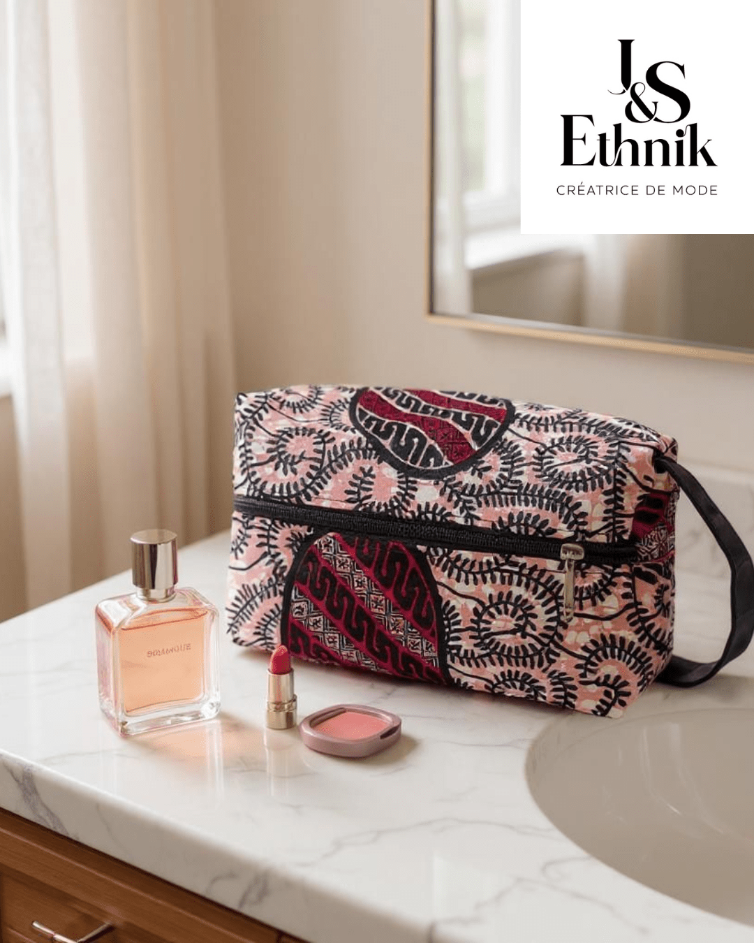 Trousse de voyage Wax imprimé Cotonou