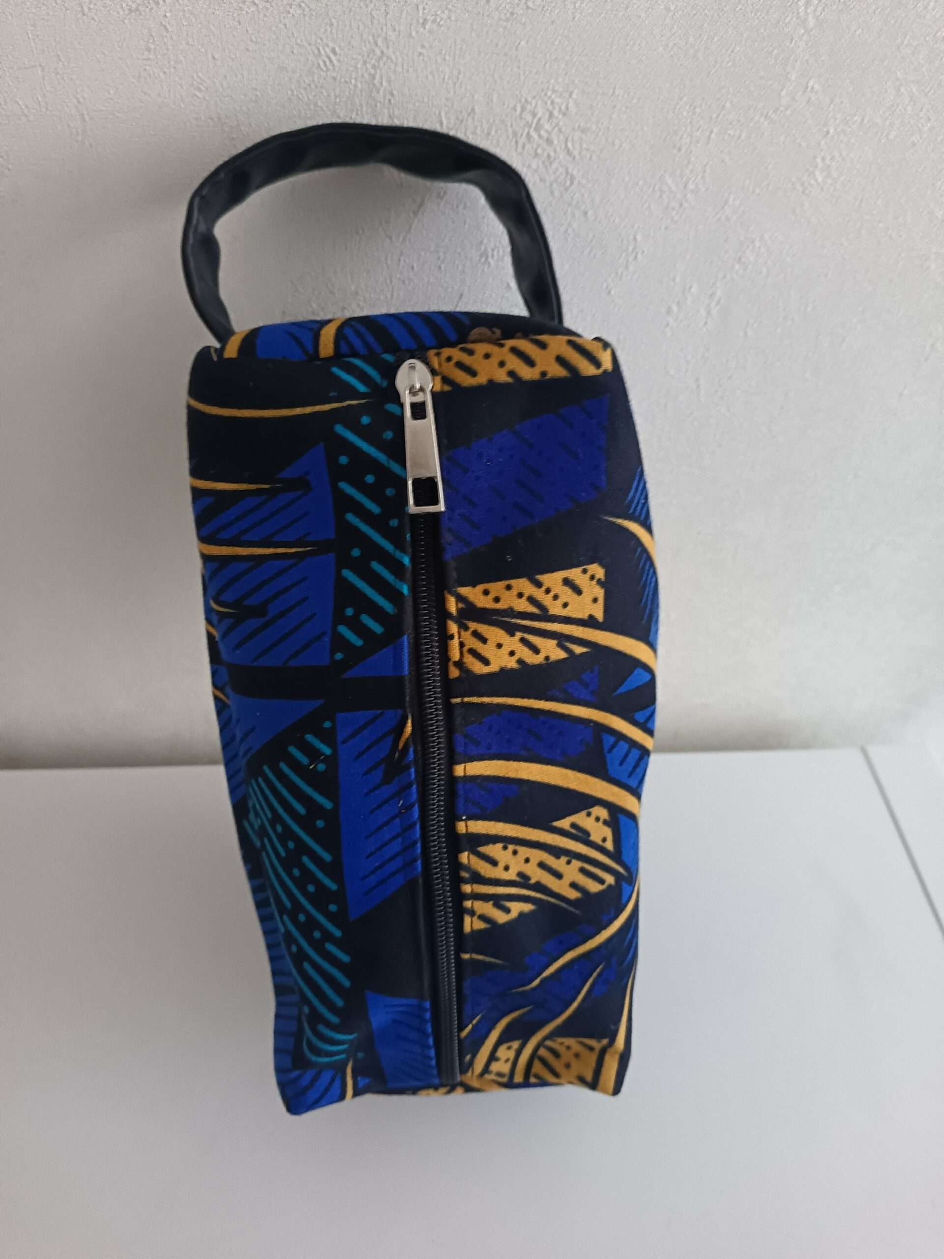 Trousse de voyage Wax FEUILLES bleues