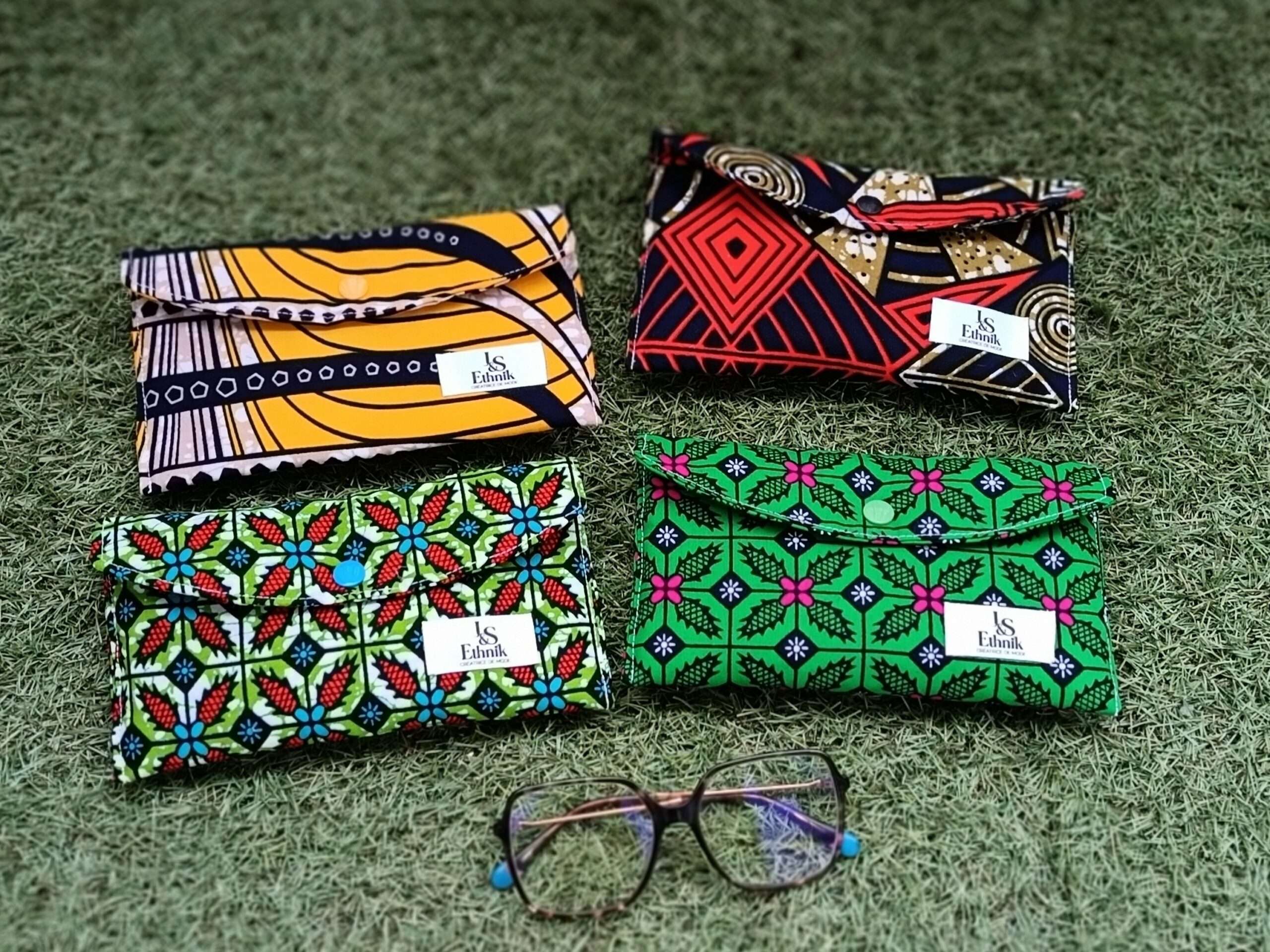 Étui à lunettes rectangulaire Wax J&S ETHNIKLOTHES